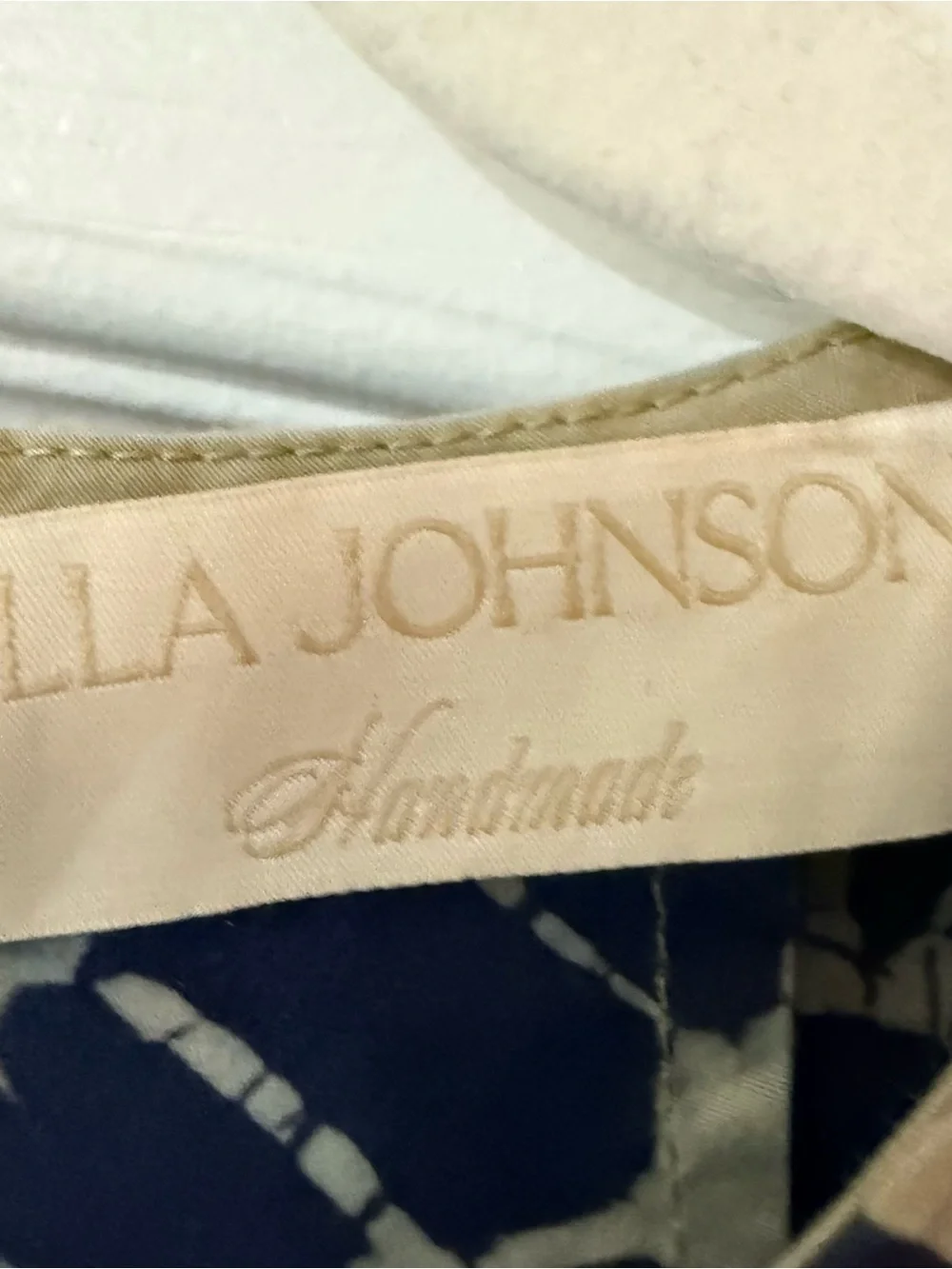 Ulla Johnson Eliza Hand-Dyed Diamond Print Puff Sleeve Cotton Blouse Size 6